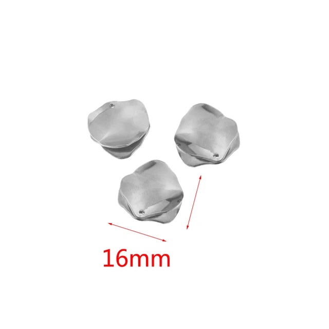 10pcs/lot Gold Stainless Steel Irregular Earrings Format Charms Pendants  DIY Connection Keychain Jewelry Making Accessories S1