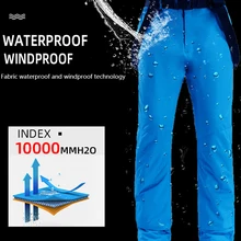 Лыжные штаны зимние спортивные штаны для сноуборда дешевые ветрозащитные водонепроницаемые брюки зимние штаны женские мужские детские теплые Skibroek