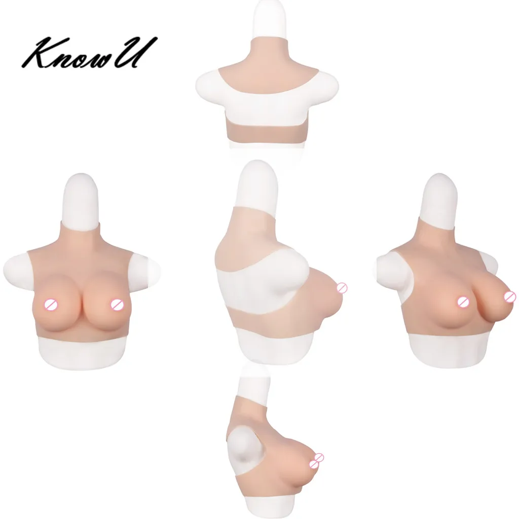 

KnowU C/D/E Cup silicone breast forms Elastic cotton filled soft tights light version crossdresser drag queen transvestite