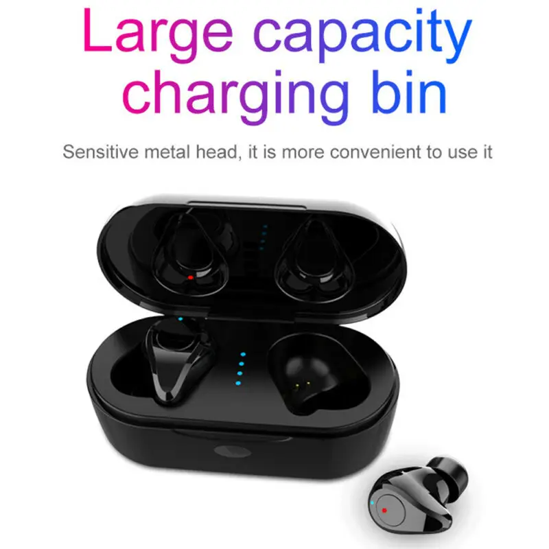 Wireless Earphone Bluetooth Headsets Music TWS Twins Stereo Earbuds Sweatproof Sport Gaming Earphone Handfree