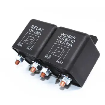 

RL280 Car Emergency Power Starting Relay DC 12/24V 1.8/4.8W 200A High Current Power Start/Continuous Relay for Vehicle Car