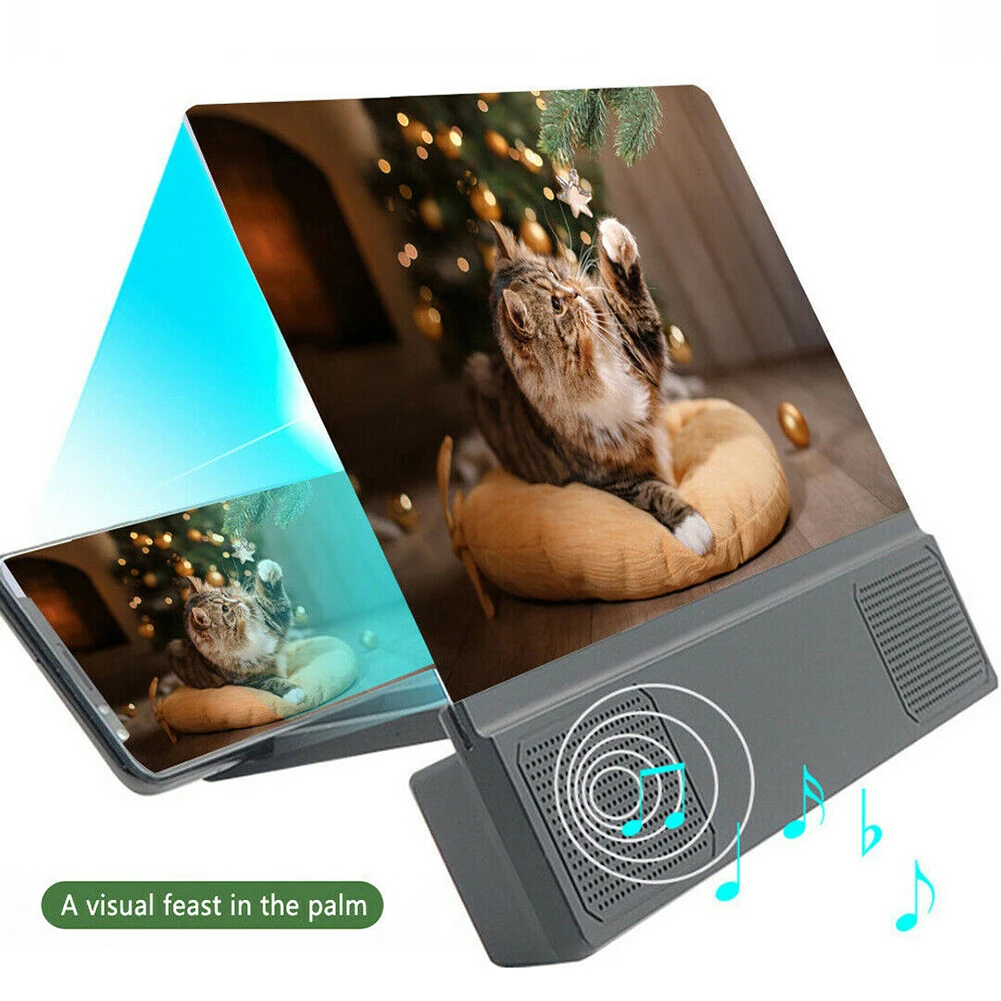 Мобильный увеличитель для экрана телефона с Bluetooth-динамиком 3d-подставка