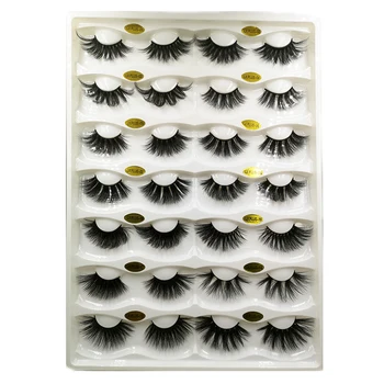 

faux 3d mink lashes with custom box 5d mink lashes strips 25mm natural bulk wispy real mink lashes short long wholesales