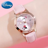 Minnie Mouse Girl Quartz Watch Calendar Luxury Crystal Cute Teen Wristwatch Fashion Ladies Child Hour Women Top Clock Kids Gift