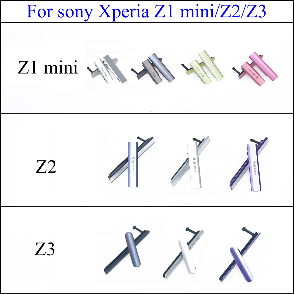 Micro SD sim-карта usb порт для зарядки чехол для sony Xperia Z1 mini Z2 L50w D6503 D6502 z3 Пылезащитная заглушка Пыленепроницаемый Чехол