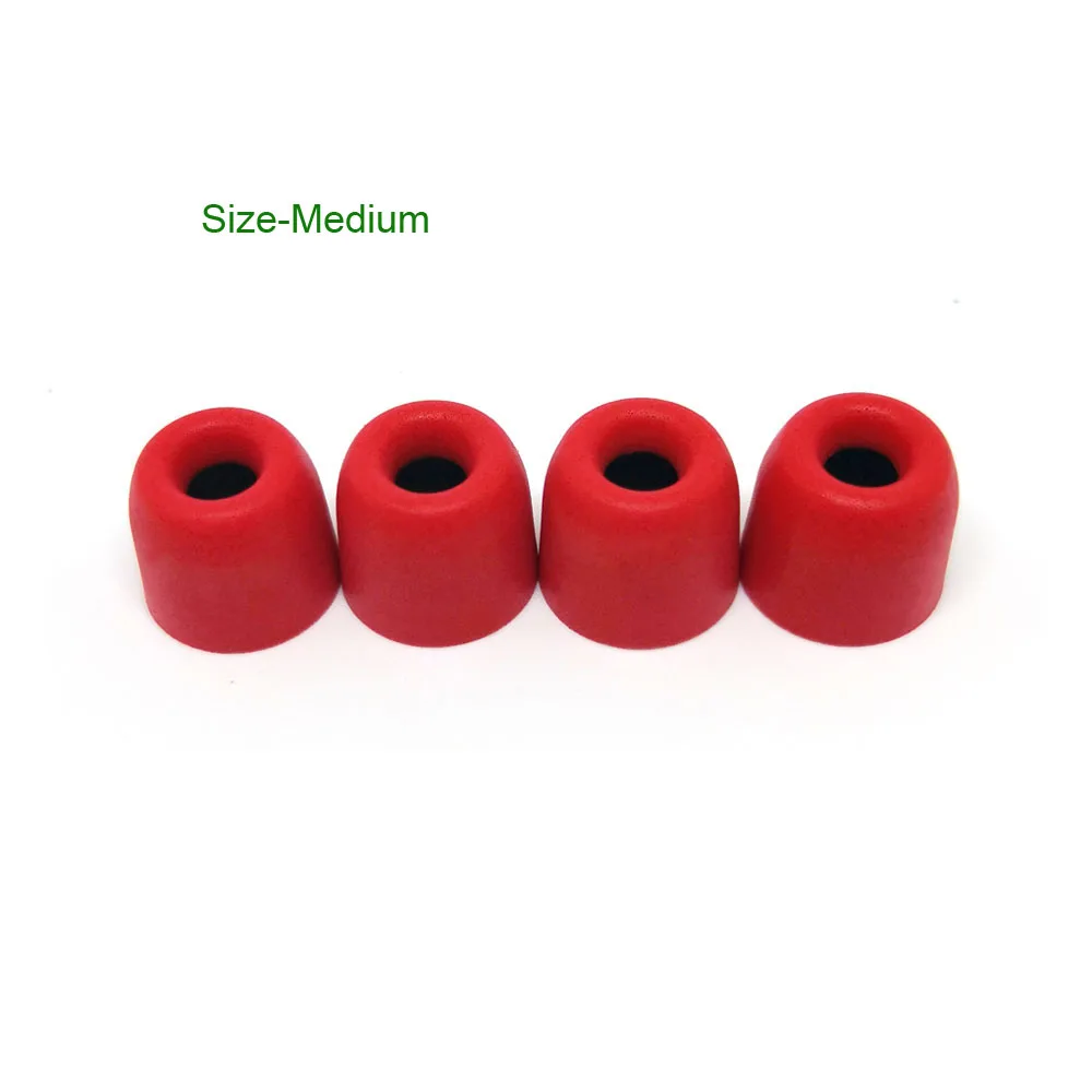 T400 (M) 4 pcs red ANJIRUI T400 наушники наконечники пены памяти губки амбушюры для T500(L M S) 4,9 мм калибра гарнитура шумоизоляция уха хлопок - Цвет: T400 (M) 4 pcs red