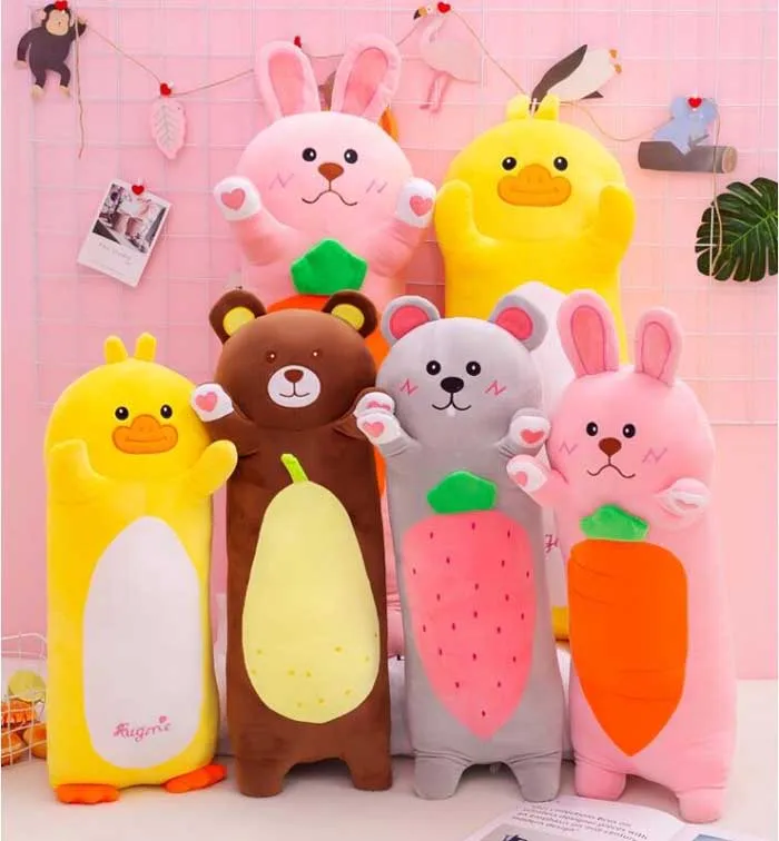 Kawaii Кролик игрушка плюшевые игрушки мягкие фрукты животное медведь кукла мягкая плюшевая подушка детская игрушка для девочек подарок на день рождения