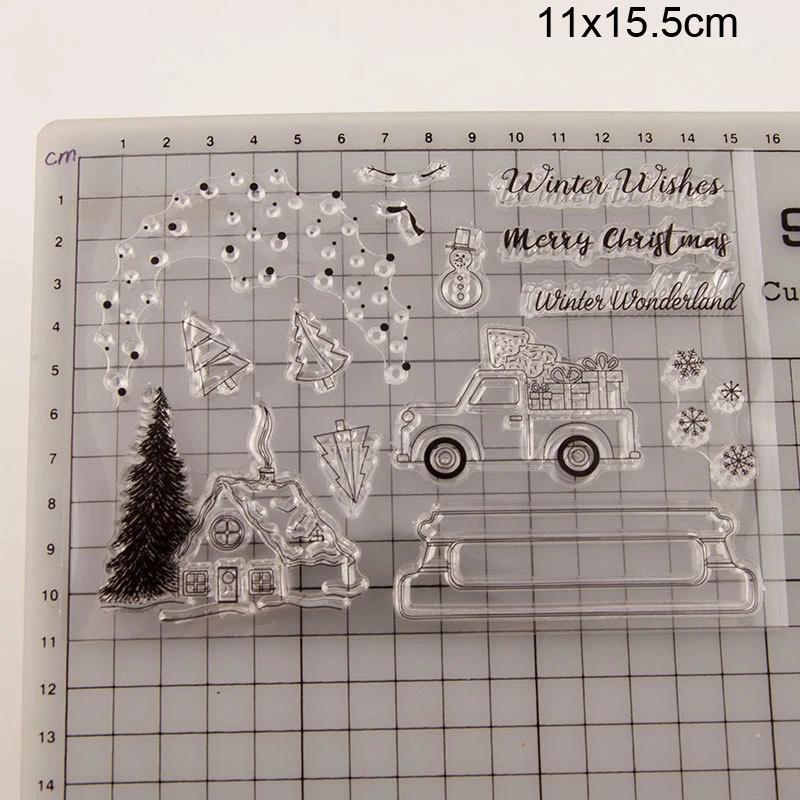 Winter Wishes Car Clear Stamps 02