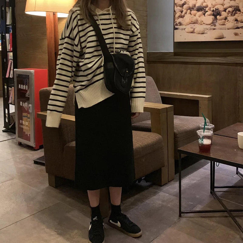 

Fat Mm Slimming Set 2019 Autumn And Winter Large Size Dress Belly Covering plus Velvet by Age Hoodie Skirt Online Celebrity Two-