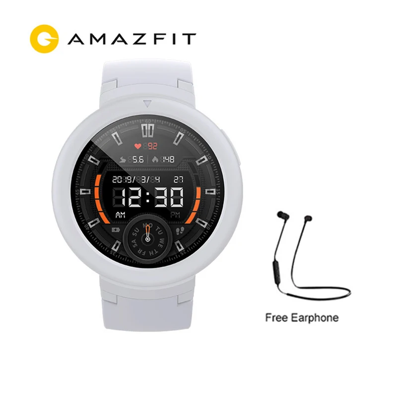 

20days Battery Life Huami Amazfit Verge Lite English Version GPS Sport Smart Watch 1.3" AMOLED Screen Upgraded HR Sensor