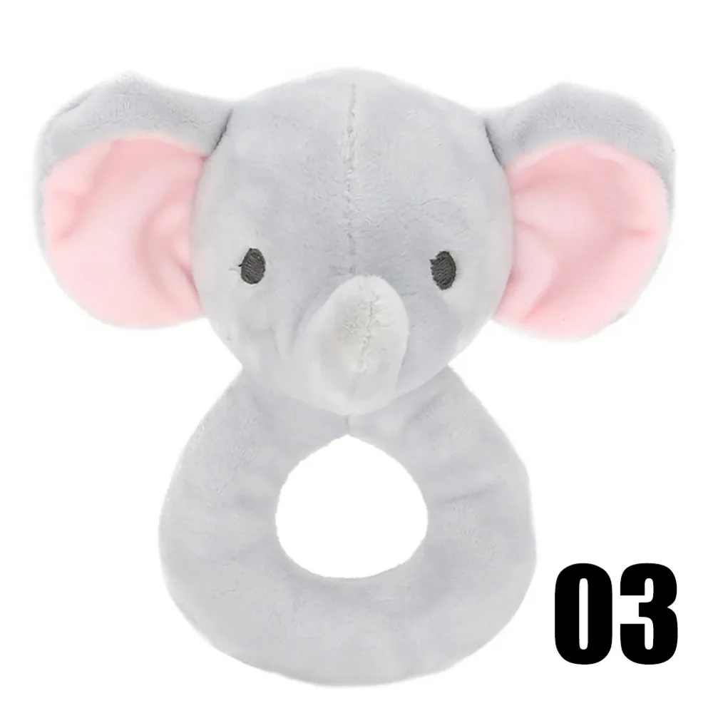 Lovely Creative Animal Baby Hand Bells Newborn 0-36 Months Educational Funny Toys