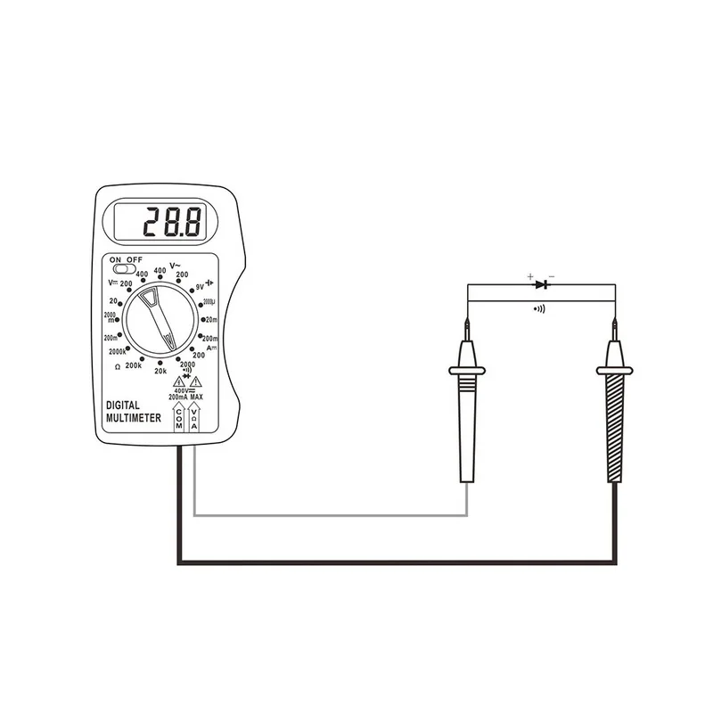 DT83B/M300 ЖК-цифровой мультиметр AC/DC Ручной Тестер измеритель напряжения Карманный ток Омметр зажим мультиметры тестер