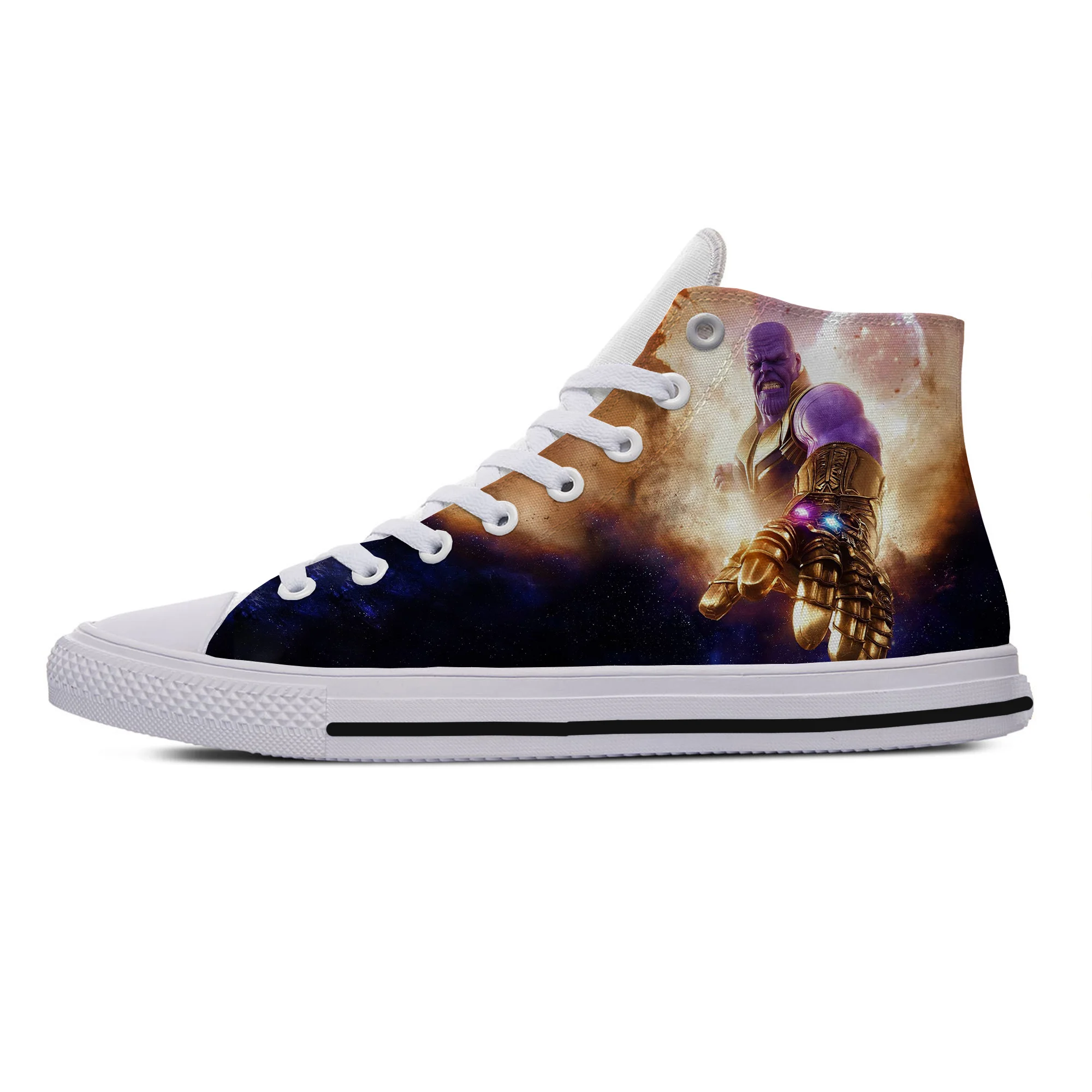 

2019 Hot Latest Cool 3D Print Thanos Character Hip Hop Men/Woman 3D Lightweight Breathable Comfortable Canvas Shoes Plimsolls