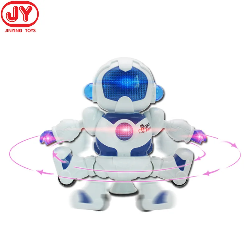 

Hot Selling New Products Space Electric Dancing Robot 360-Degree Rotating Light Music Robot Toys