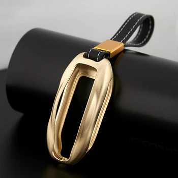 

Car Metal Key Case Keychain Key Protector Cover Shell For Tesla Model 3 Model X Model S Decoration Accessories