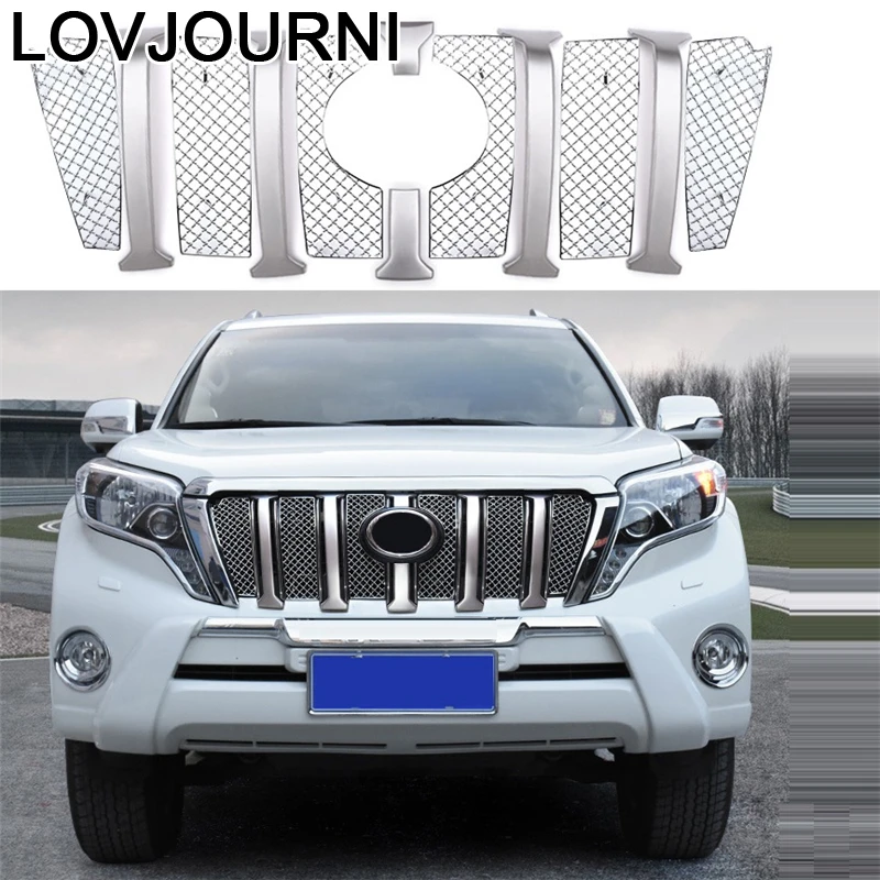 

Grille Exterior Modified Auto Automovil Automobile Mouldings Protecter Bright Sequins Parts Car Styling 18 FOR Toyota Prado