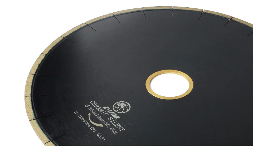 Z-LION 14 дюймов 350 мм Алмазная мостовая пила, бесшумный отрезной диск для мокрого использования для Dekton фарфора гранита, камня, быстрой резки