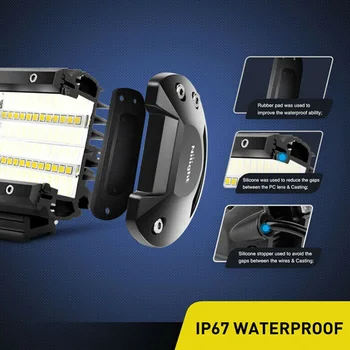 

1Pair 5-Inch 72W LED Work Light Bar Driving Spotlight Truck Off-Road Boat Super Bright Light Source