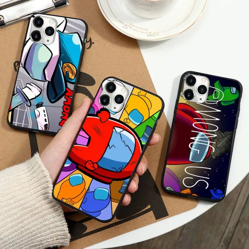 

Among Us Phone Case for iPhone 11 12 pro XS MAX 8 7 6 6S Plus X 5S SE 2020 XR mini