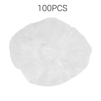 

100PCS/SET Disposable Hotel Home Women Shower Bath Cap Waterproof Elastic Design Adults Bathing Cap Hair Cover Shower Caps