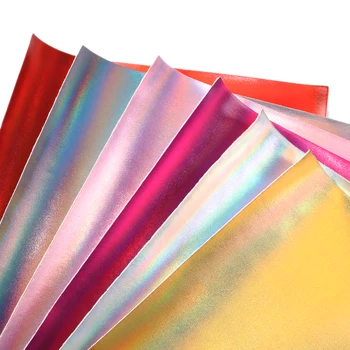 

David accessories 20*34cm Plain Colour Laser Faux Synthetic Leather Fabric DIY Hair Bow Bag Phone Cover Materials,1Yc8038