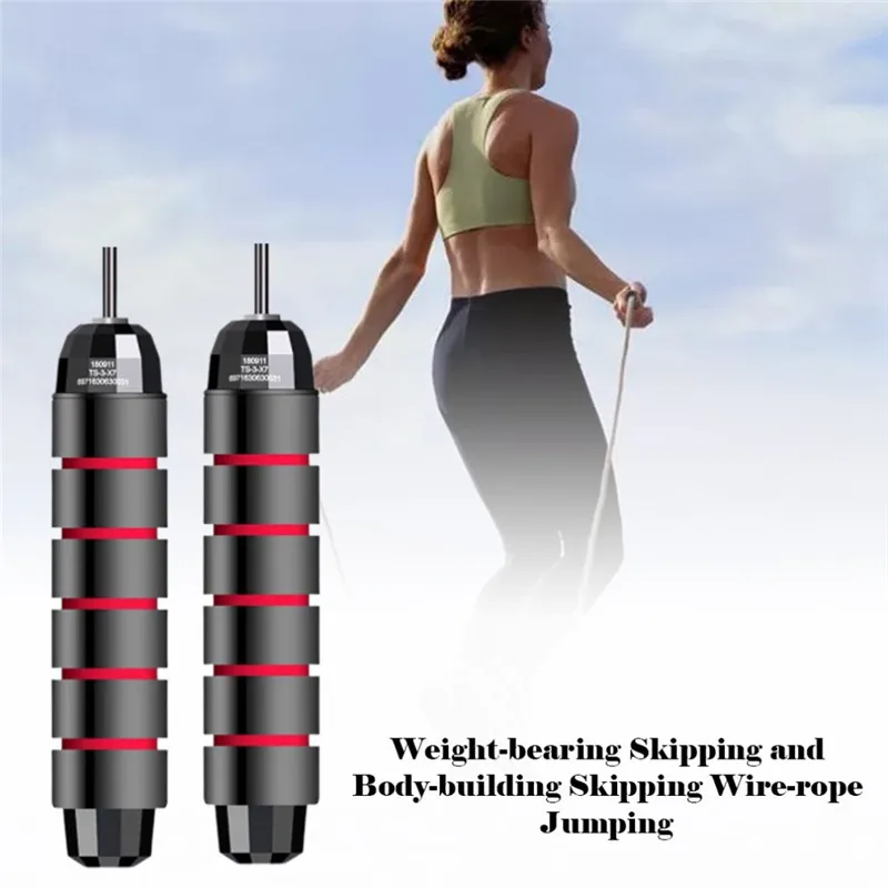 Weight-Bearing Jump Rope Fitness Wire Weight Loss Equipment Without Winding With Ball Bearing Fast | Спорт и развлечения
