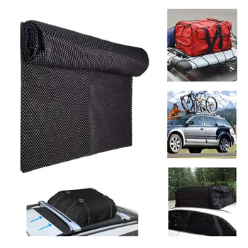 

100x90CM Black Fits All Car SUV Anti-Slip Cargo Mat Cushion Padding Foldable Mat Grip For Car Top Carrier Roof Bag