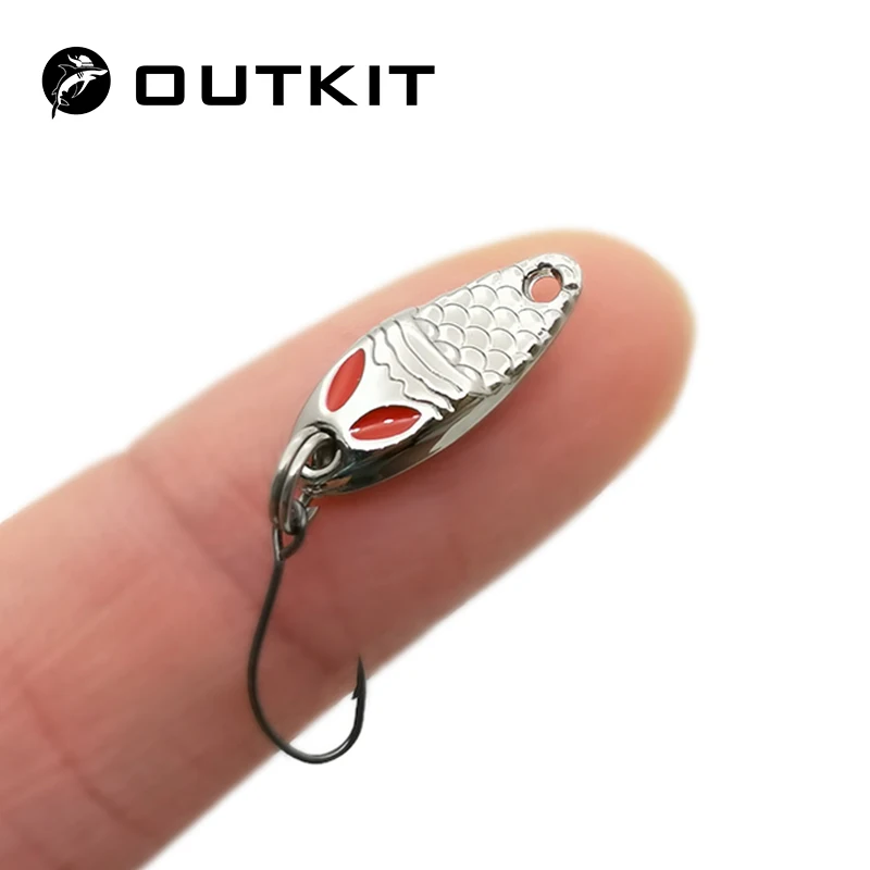 Mini Fishing Lure 1.5g 2.5g 3.5g Metal Spoon Lures Small Fish Single Hook  Jig 