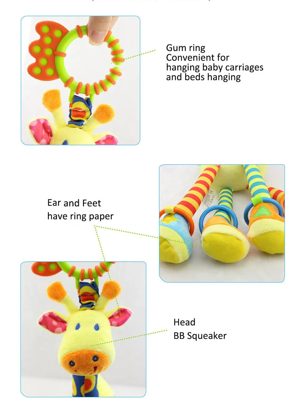 Soft Baby Toys 0-12 Months music Crib Stroller Hanging Spiral kids sensory Educational Toy For newborn babies rattles Bed Bell