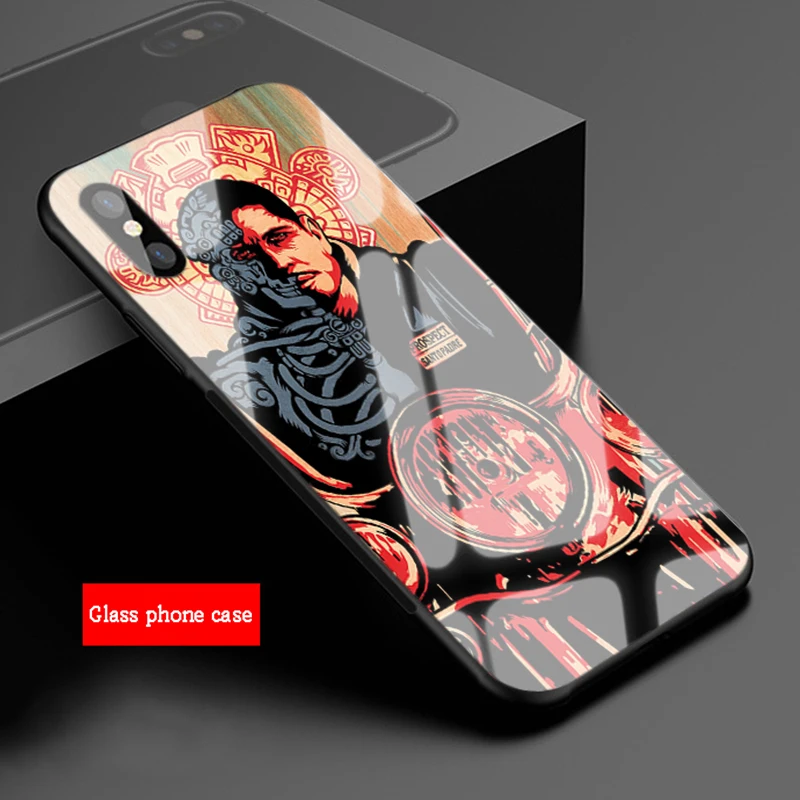 Американский ТВ сыновья анархия закаленное стекло чехол для телефона iPhone 5 5S SE 6 6plus 7 8 plus X XR XS Max 11 PRO Max - Цвет: B19072601-07.jpg