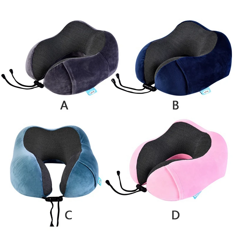 Портативная u-образная подушка для шеи, подушка для путешествий, подушка для шеи, складная спальная подушка для самолетов, автомобилей