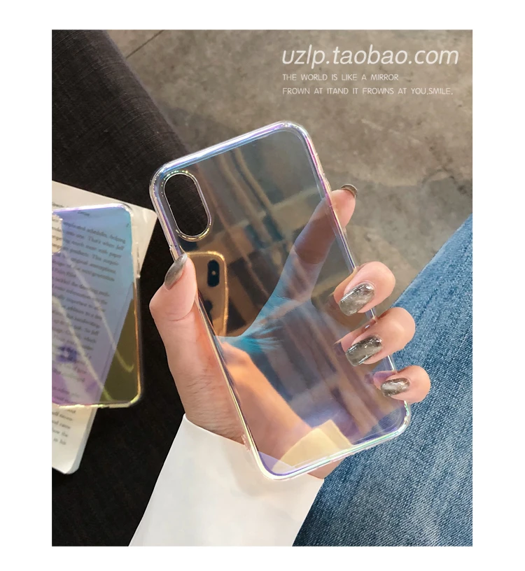 Холодный воздух покрытие зеркальный чехол для телефона для IPhone 11 Pro Max X XS Max устойчивый противоударный бампер чехол для IPhone 6 7 8 Plus Funda