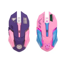 

2.4GHz LED USB Wireless Gaming Optical Mouse 2400dpi Mute PC Laptop Computer 6 Buttons Gaming Mice for OW DVA Overwatch