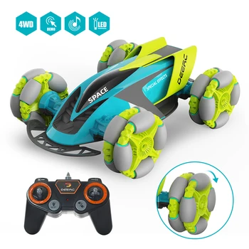 

Deerc DE34 RC Car 20km/h high speed Drift Racing Led Light 360° rotation Remote Control Car music &sound stunt tire RC Toy