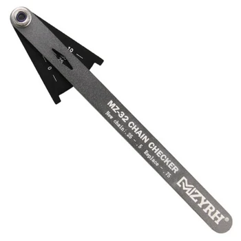 

Bicycle Bike Chain Checker Wear Indicator Measuring Instrument Gauge Multi-functional Aluminum alloy durable Repair Checker Road