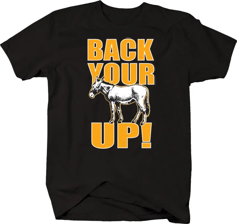 Back you re A $ Up Donkey Забавный Юмор дикая природа ферма футболка с изображением