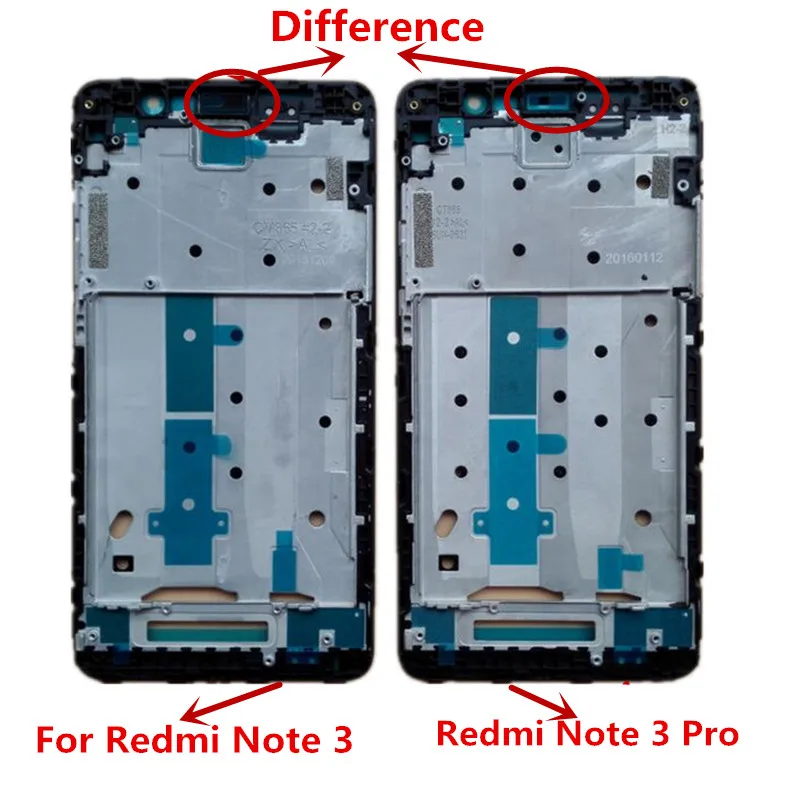 Для Redmi Note 3 Note3 спереди ЖК-дисплей Корпус средняя рамка лицевой панели Запасные