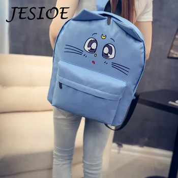 

Backpack Casaul Cartoon Cat Ear School Bags Women Mummy Bag for Teenage Girls Cute Travel Bags Fashion Female Preppy Style Bags