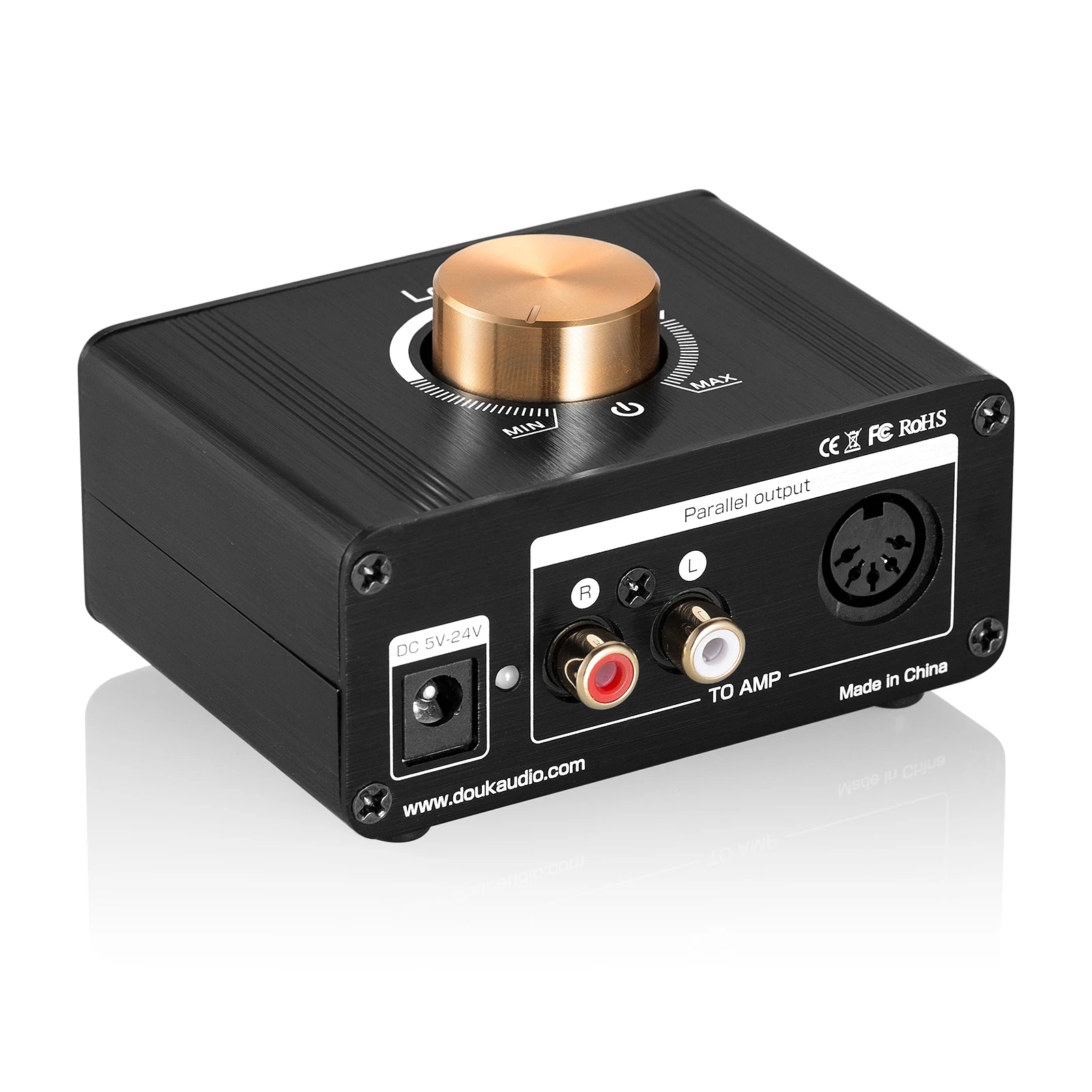 volume de pré-amplificador para ipod mp3, telefone