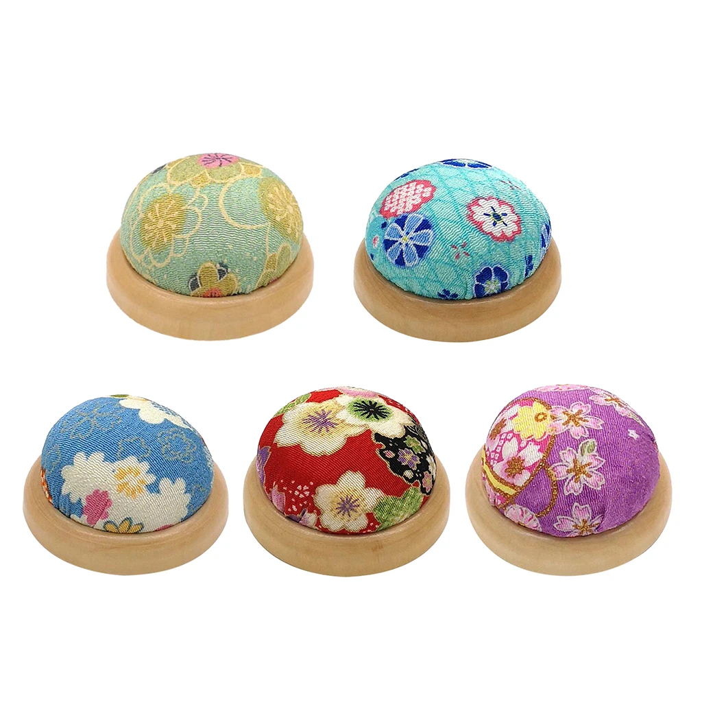 Wood Bottom Base Needle Pin Cushion Pillow Holder Sewing Craft Stitch Needlework Cloth pin Holder Needlework DIY Craft
