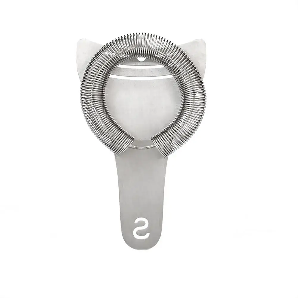 Thicken Cocktail Filter Flat Fine Mesh Wine Strainer Stainless Steel