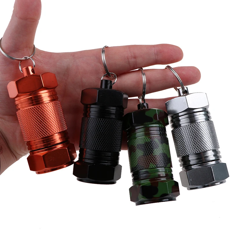 Aluminium Alloy Multifunctional Brass Seal Waterproof Medicine Outdoor Pocket Pill Box Case Multi-type To Choose
