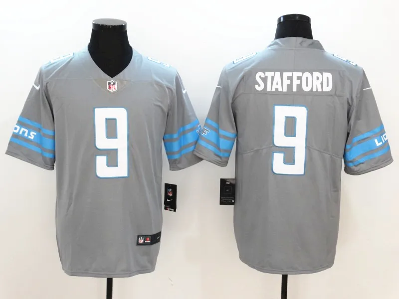 Синий Men Detroit Matthew Stafford Vapor Untouchable Limited Player Jersey - Цвет: Синий