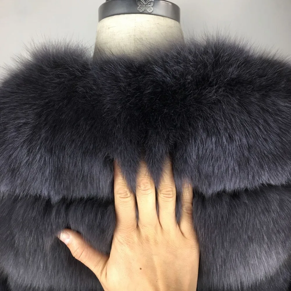 YZ FUTURE New Arrival Women Luxury Real Fox Fur Coat Winter Jackets Fur Jacket Top Quality Outerwear Genuine Fur Coats