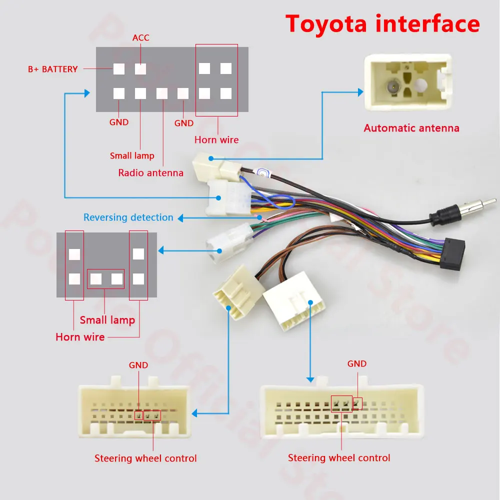 car stereo installation near me AMPrime Android radio Car Accessories Wire Wiring Harness Adapter Connector Universal Cable for Nissian Toyota Car ISO Cable sony car stereo