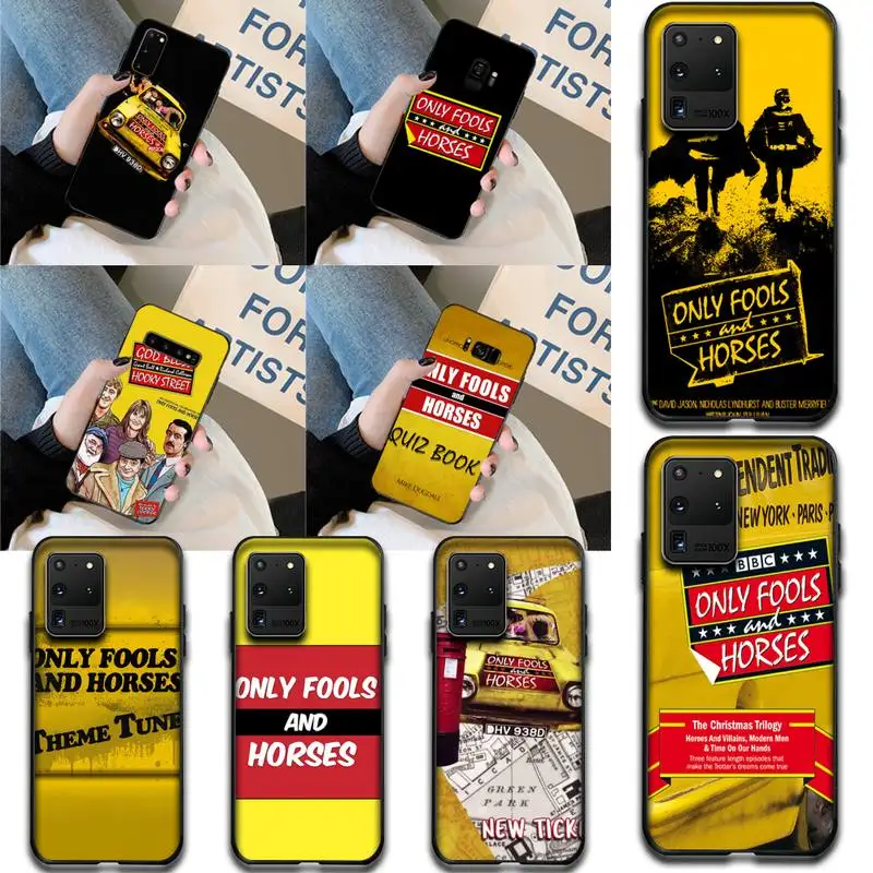 

HPCHCJHM Only Fools And Horses Black TPU Soft Phone Case Cover for Samsung S20 plus Ultra S6 S7 edge S8 S9 plus S10 5G