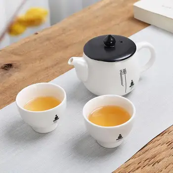 

Ceramics Teaware Set Hight Quality Tea Cup Pot Set Portable Teaware Sets Chinese Traditional Travel Teapot Cup With Bag Hot Sale