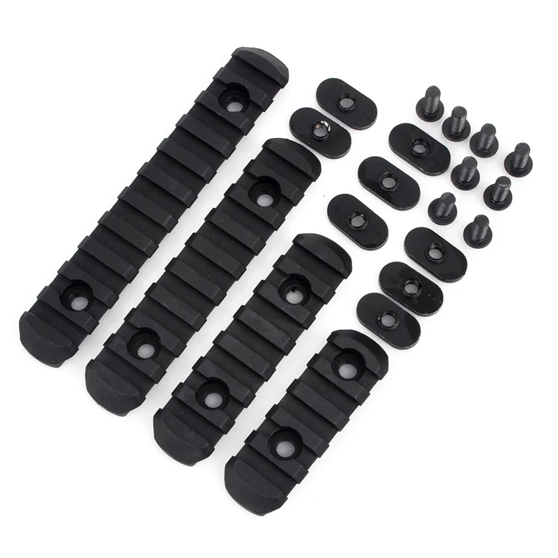 4 шт. тактический страйкбол Handguard совместимый полимерный Пикатинни рельс для стрельбы Пейнтбол MOE Handguard лазерный прицел охота