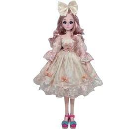 60 см BJD моделирование кукла игрушка 3D глаз девушка принцесса свадебное платье подарок на день рождения торт ласточкин хвост - Цвет: AI-B92-3