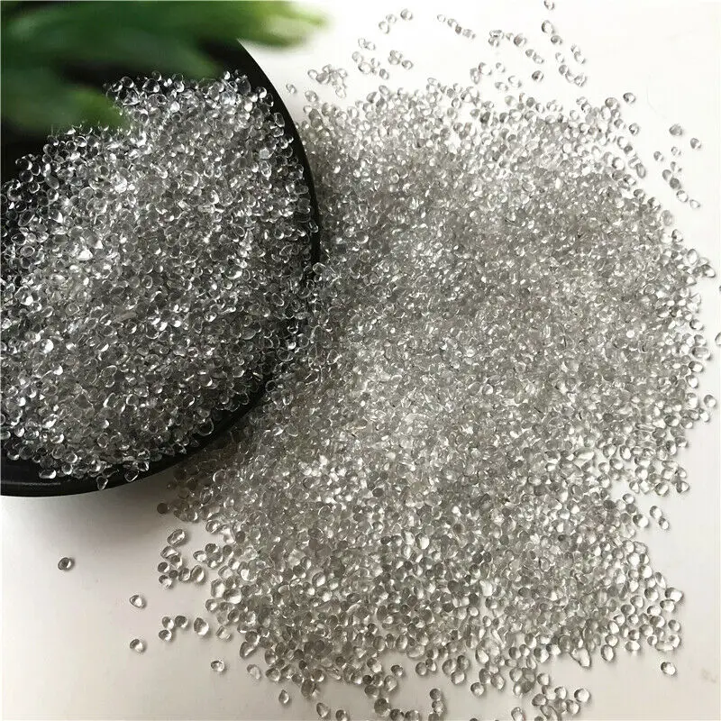 Drop Shipping 50g 2-5mm K5 White Glass Gravel Glaze Stone Rock Polished Aquarium Specimen Quartz Crystals | Дом и сад